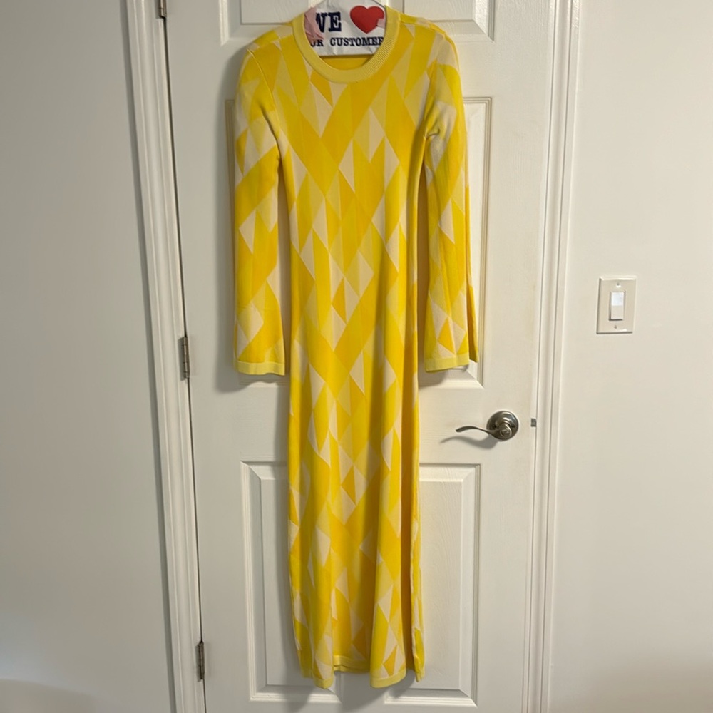 Dodo Bar Or yellow fitted dress